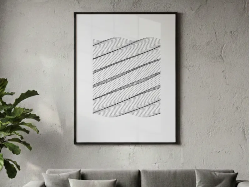 The Ideal Break - Waves - Pen Drawing
