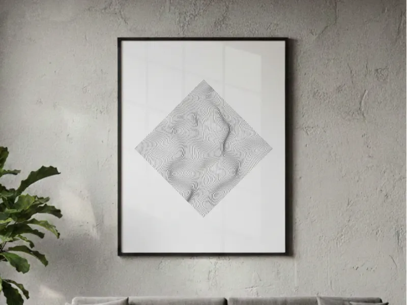 Square Noise - Pen Drawing