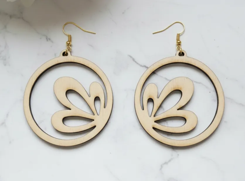 Circular Petal Earrings view 2
