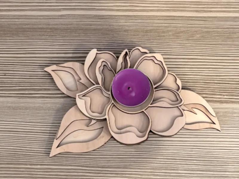 flower candle holder