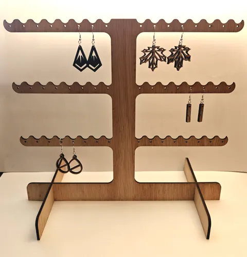 Earring / keychain stand view 3