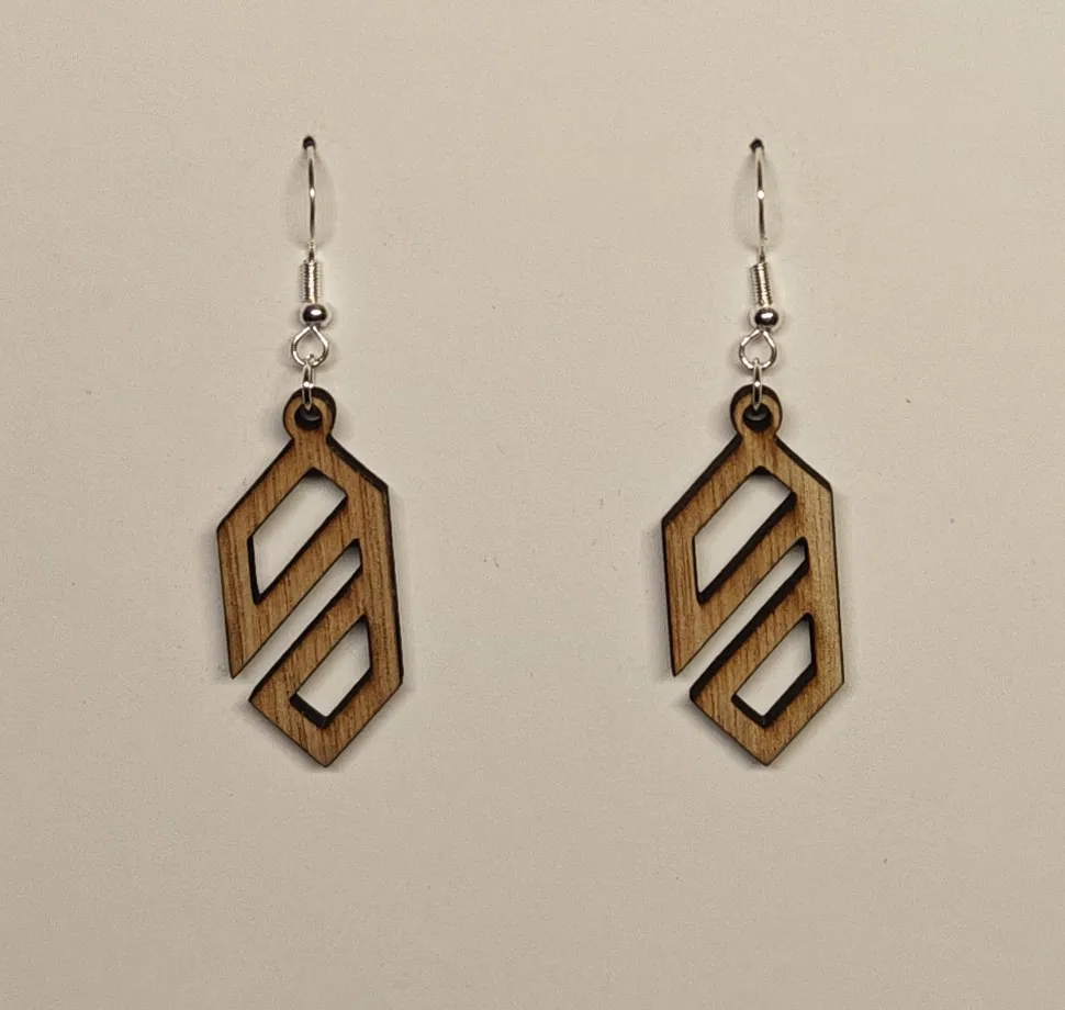 Modern minimalist earring set 1 view 4
