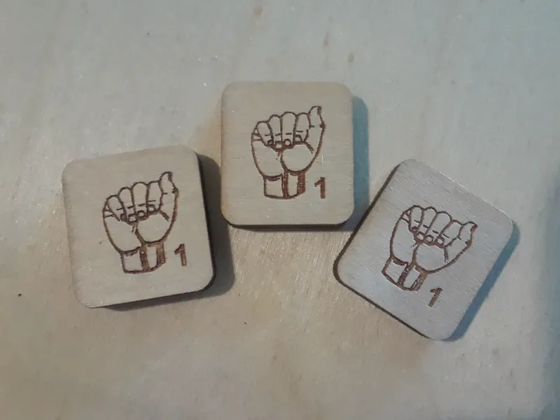 ASL Scrabble tile set