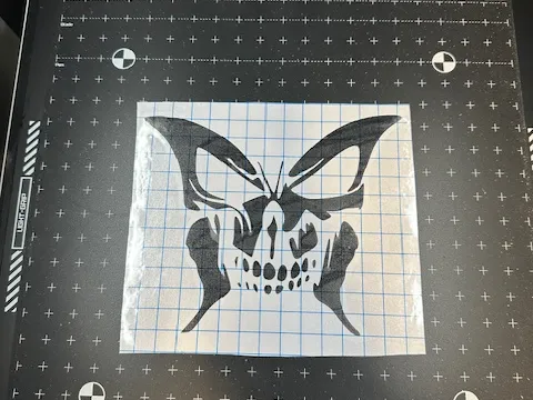 Butterfly Skull Sticker
