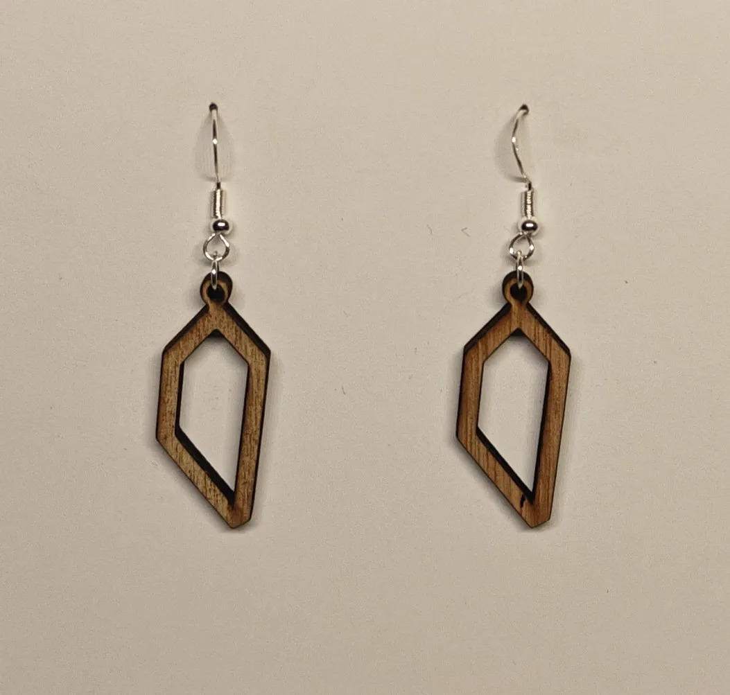 Modern minimalist earring set 2 view 4