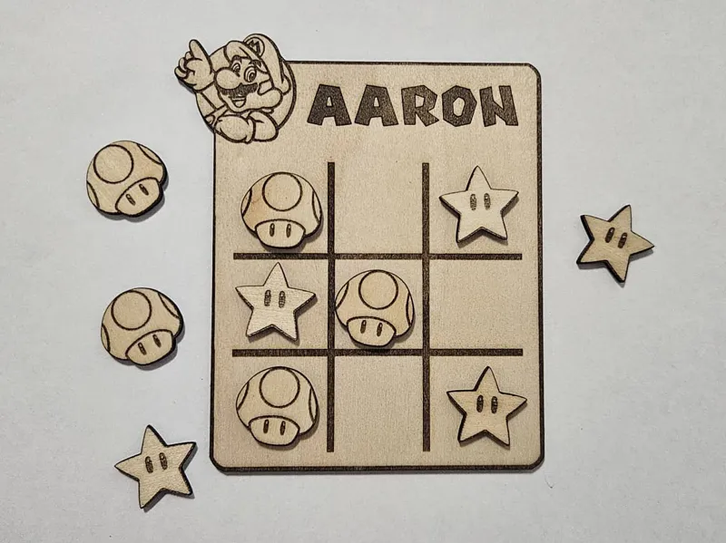 Juego tres en raya personalizado Mario tic tac toe