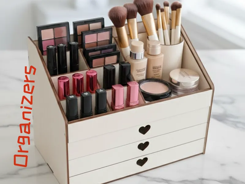 Contenitore Organizers  Organizzazione Makeup 