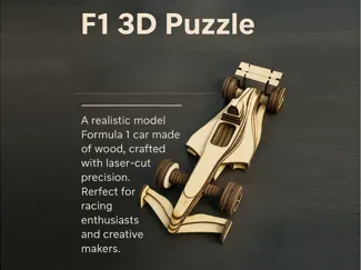 Auto da Formula 1 F1 - Puzzle 3D