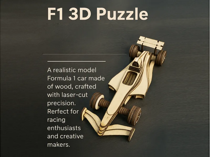 Auto da Formula 1 F1 - Puzzle 3D
