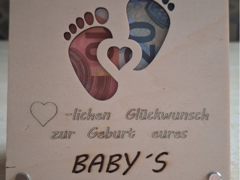 Geldgeschenk "Geburt Baby"