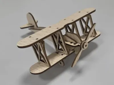 Mini Biplane Assembly Model (remix from @caporale)