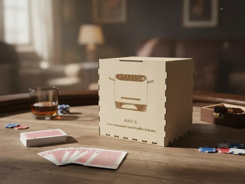kpaw 2-in-1 Automatic Card Shuffler and Dealer Box