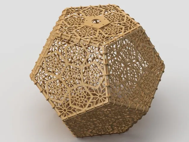 Lamp with a pattern