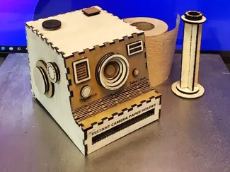 Instant Camera Toilet Paper Holder – Laser Cut