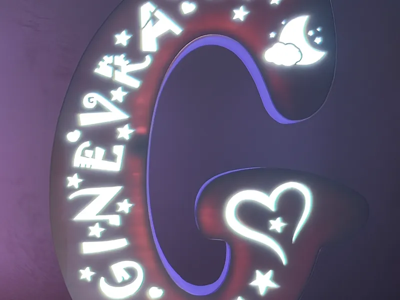 Lampada Lettera G