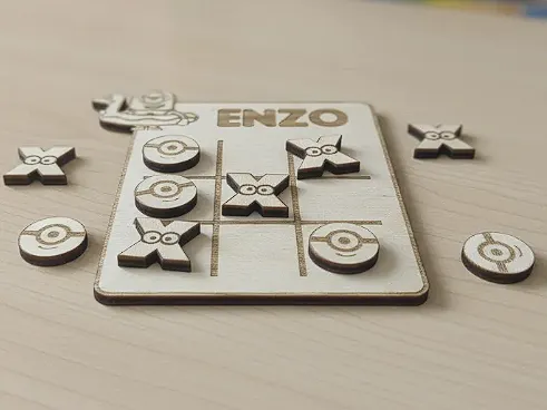 Juego 3 en raya Minions tictactoe personalizable