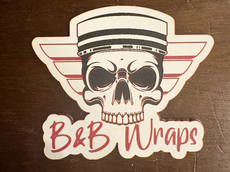 B&amp;B Wraps Skull Hat Patch