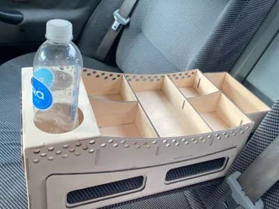 Car rear armrest organizer