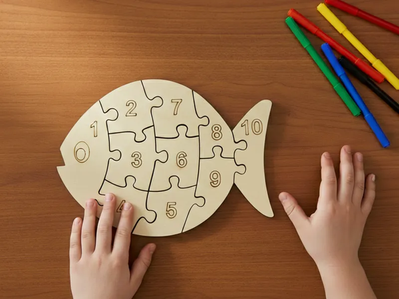Fish Puzzle educativo 
