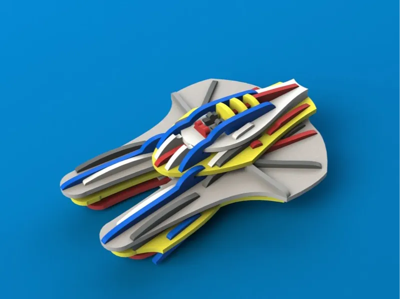 Spaceship laser cut