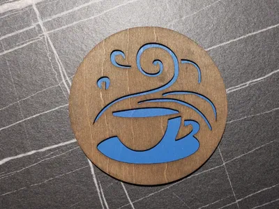 wooden coaster