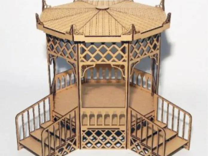 Market pavilion laser cut