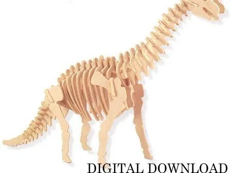 Brachiosaur laser cut puzzle