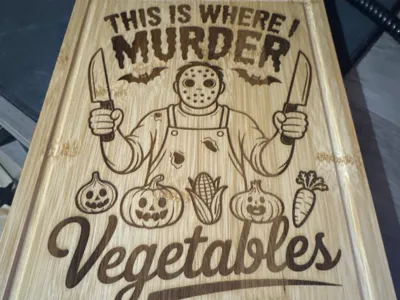 Murder Vegetables 2 Funny Chopping / Cutting Board