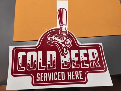 Cold Beer Sticker