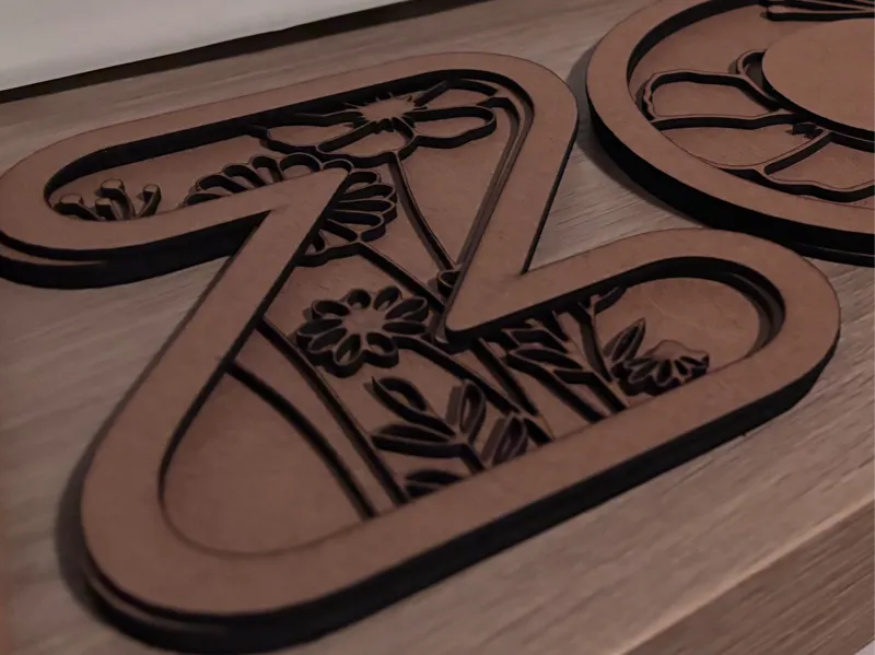Lettre Z relief