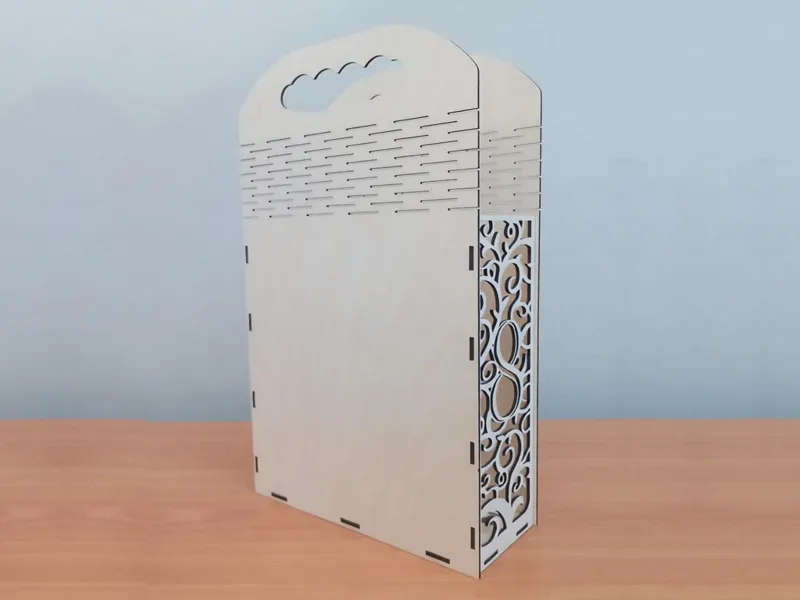 The wooden gift box
