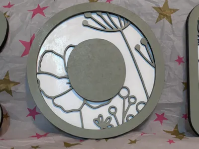 Letter O relief
