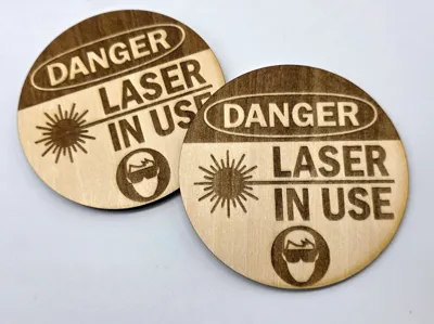 *Danger* Laser In Use Coasters