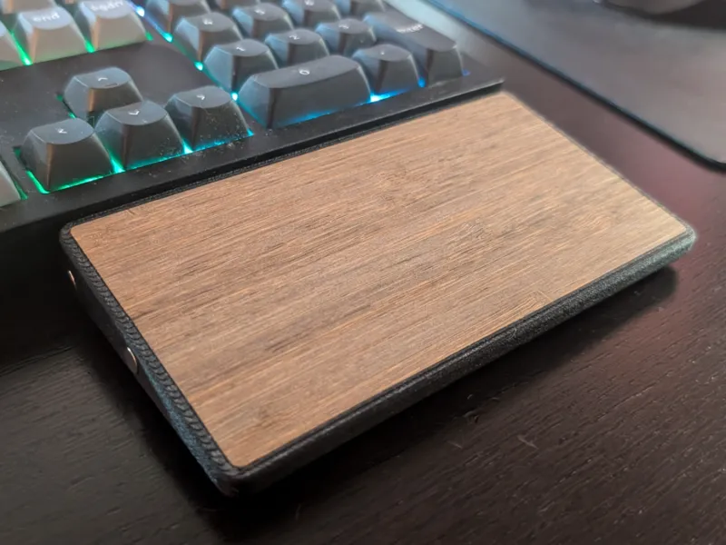 Laser Cut Panel for Keyboard Handrest