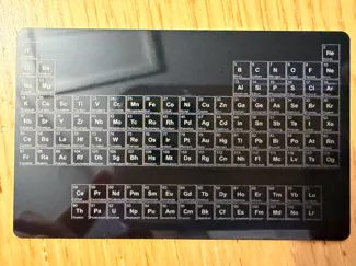 Periodic Table for Laser Engraving