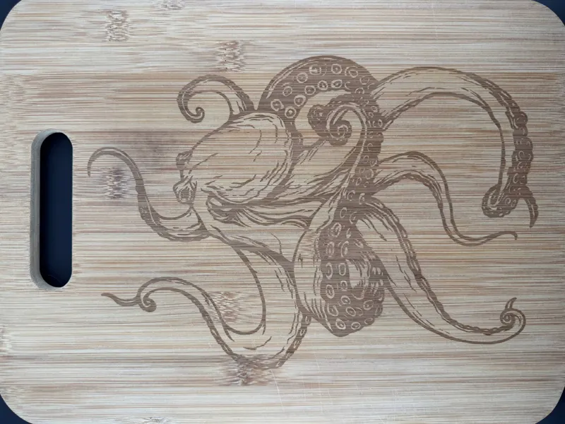 Octopus cutting board