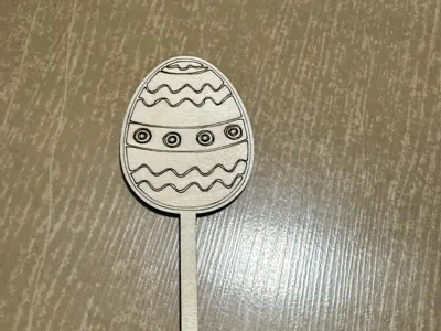 Egg in a flower pot