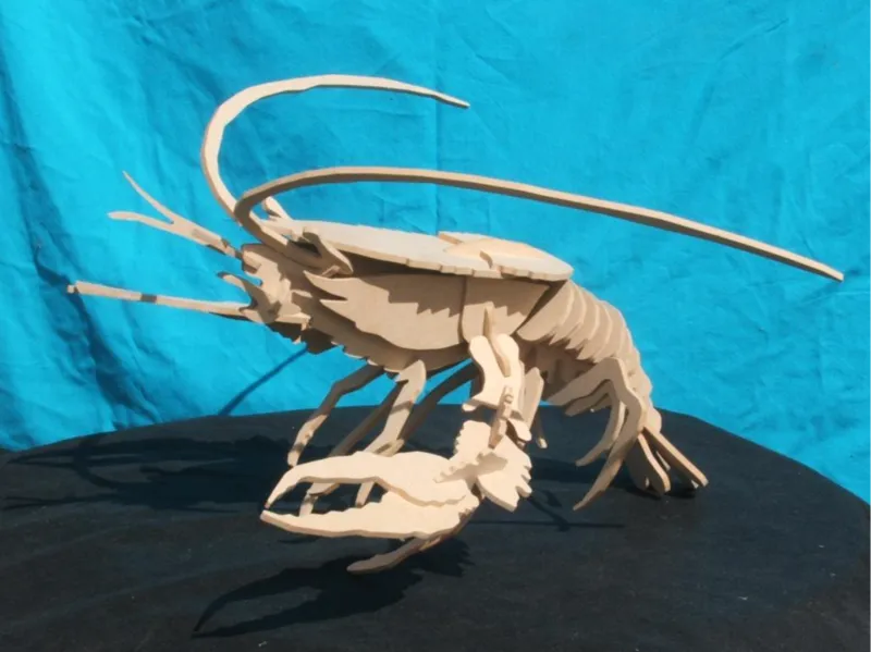 Lobster laser cut puzzle
