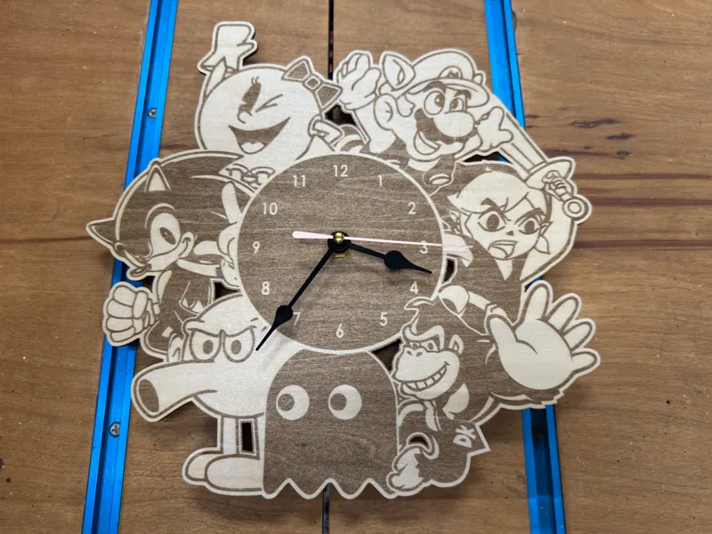 Classic Arcade Clock Laser / CNC Version