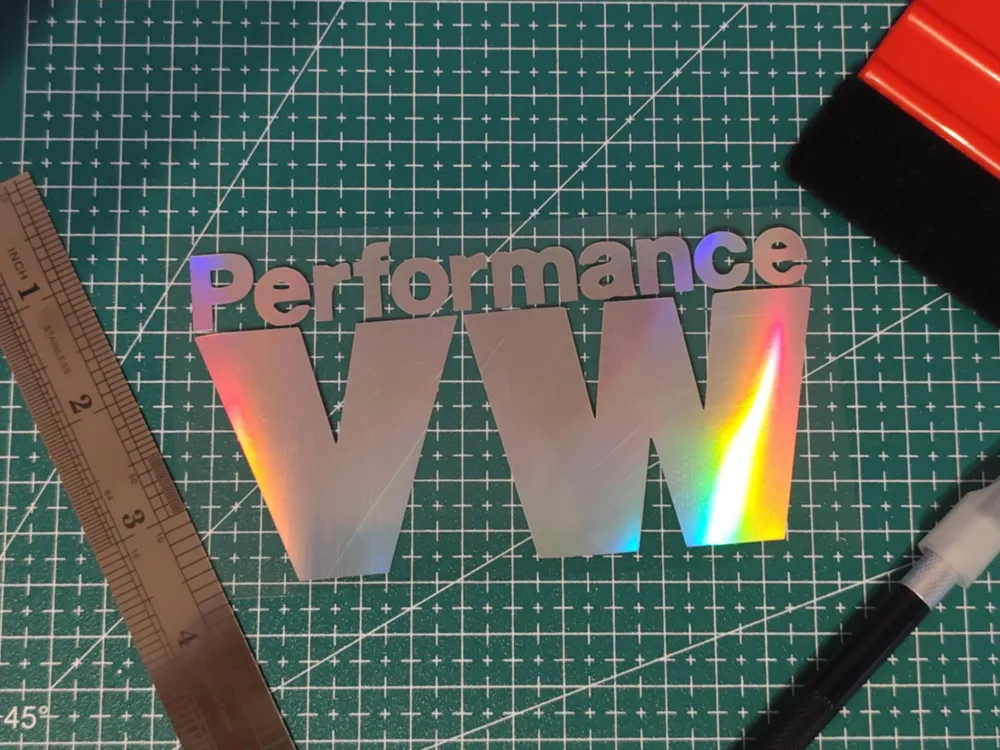 Prformance Task Sticker Performance VW sticker - Free 3D Print Model - MakerWorld