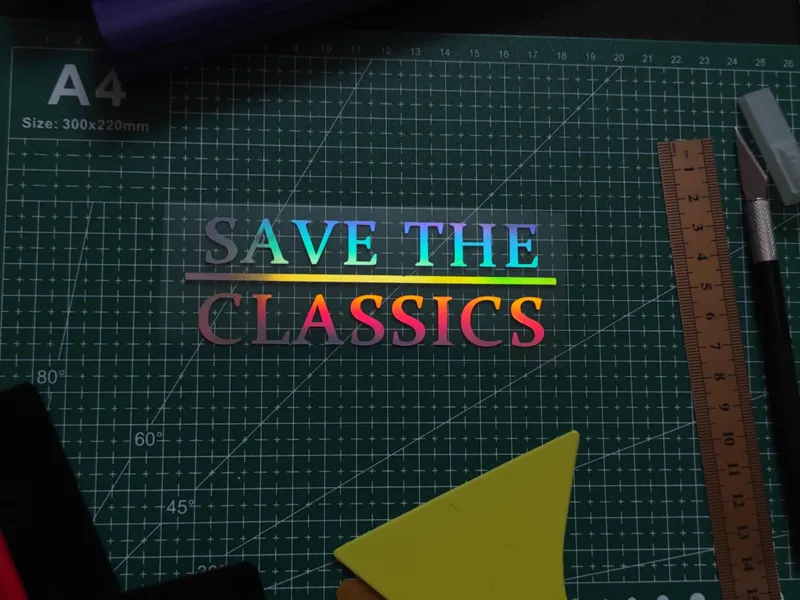 SAVE THE CLASSICS sticker