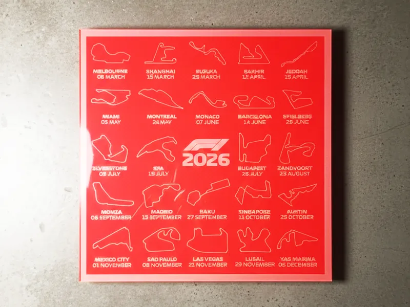 F1 CALENDAR  SEASON 2026