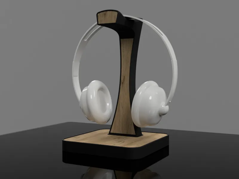 Elegant Headphone Stand Laser Cut