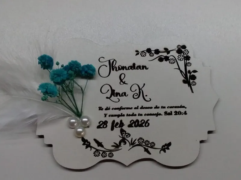 Recordatorio para bodas