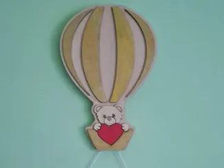 Hot Air Balloon Name Sign – Laser Cut SVG