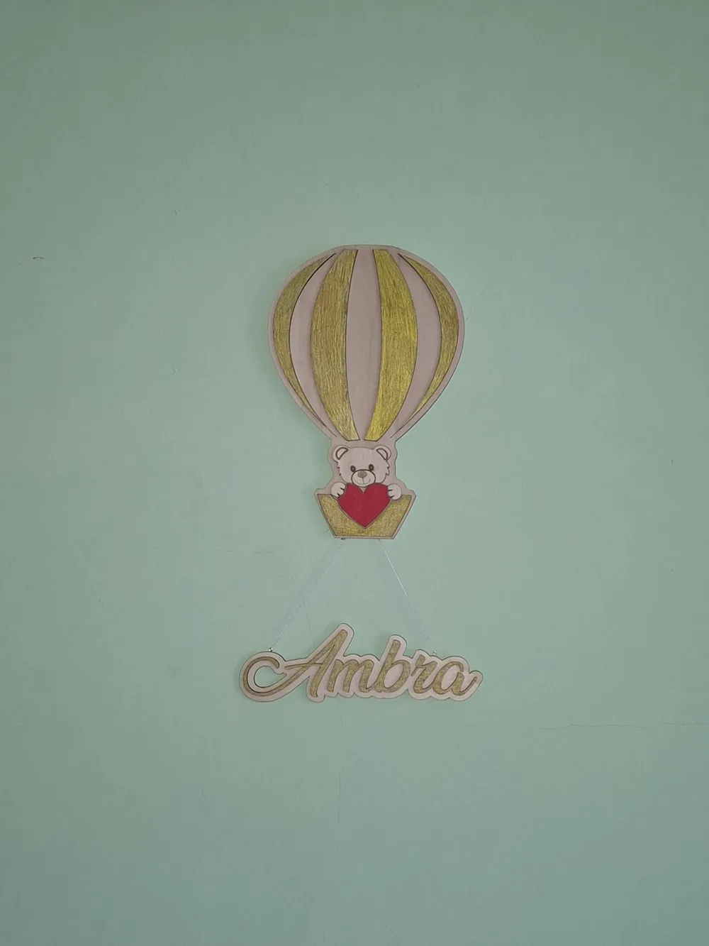 Hot Air Balloon Name Sign – Laser Cut SVG - Free 3D Print Model ...