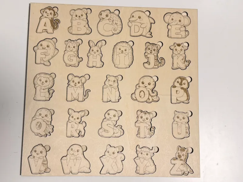 Tierisches ABC – Das süße Alphabet Puzzle