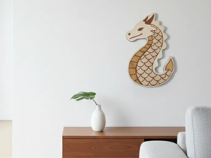 Drago Decorativo – Wall Art Fantasy Minimal