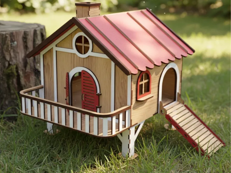 Wooden Hamster House – SVG Laser Cut