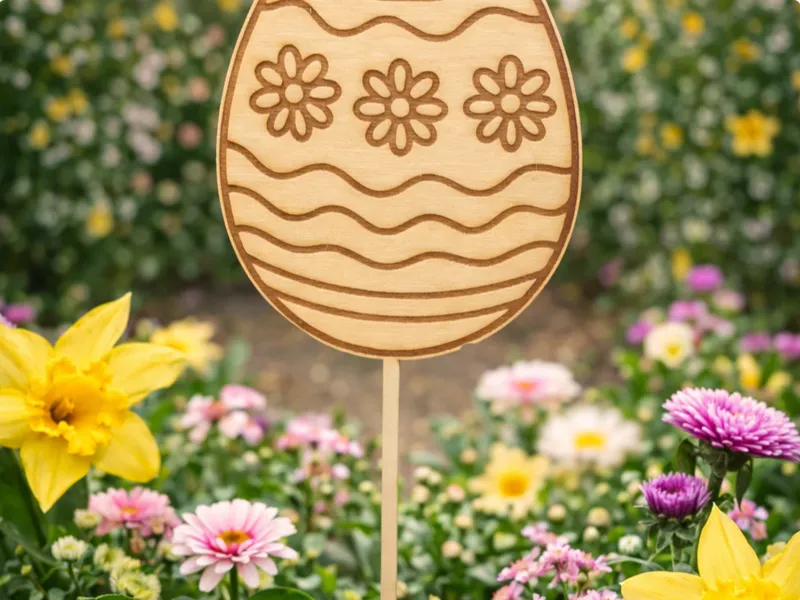 Easter Egg Garden Stake